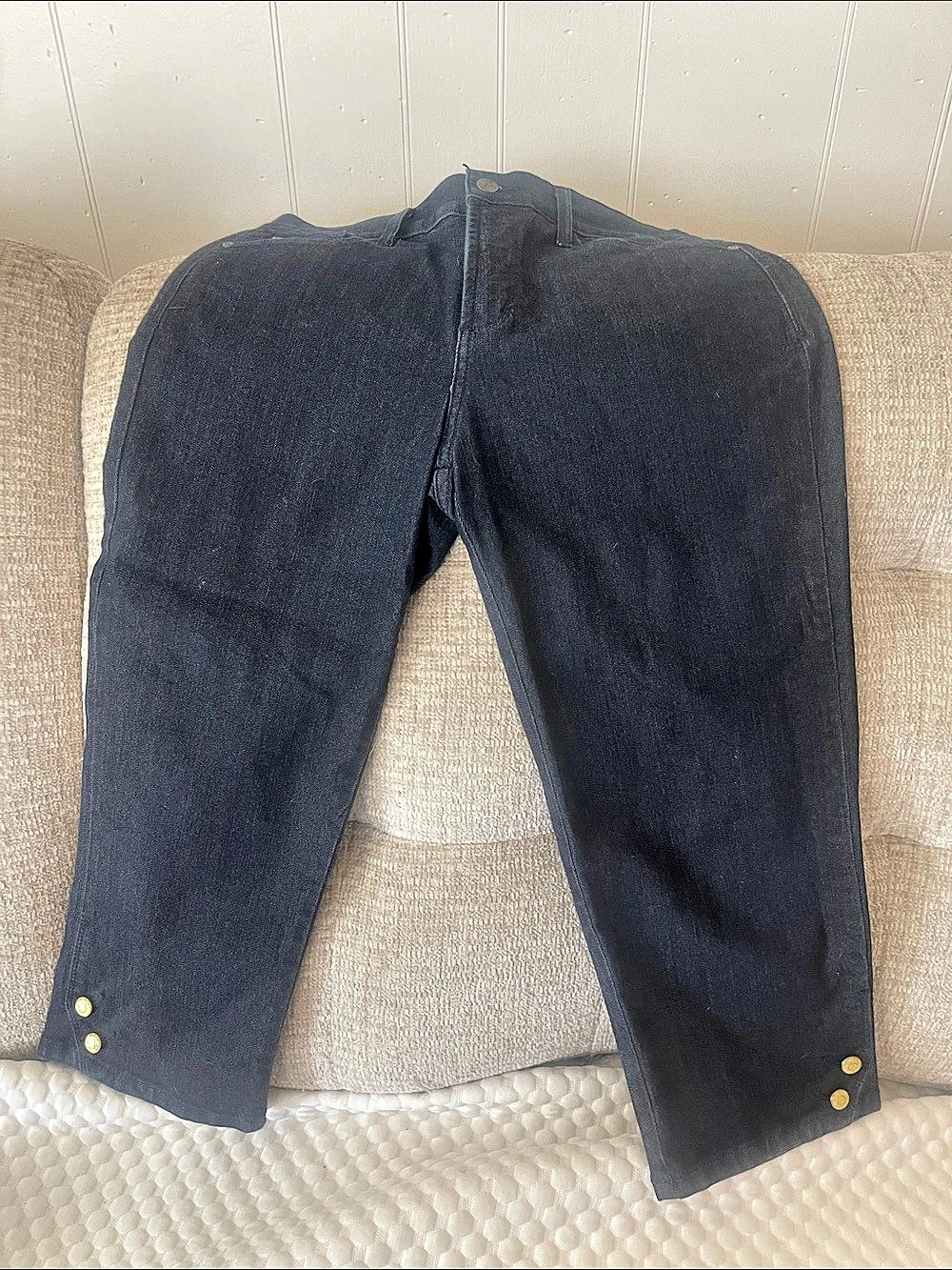 Straight Leg Pants in Blue Like New